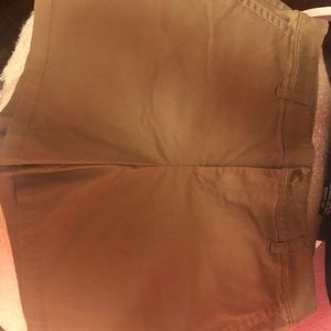 Walnut colored chino classic fit shorts